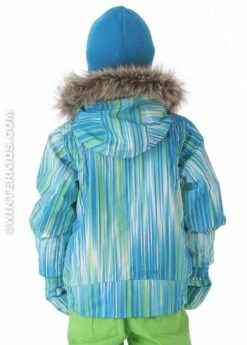 Spyder 'Bitsy Lola Jacket (Coast Speedlines) -Winter Kids Clothing Store 1213spydergirlsbitsylolajacketcoastspeedlinesbackview