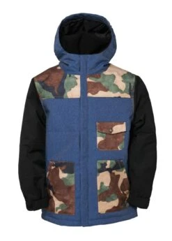 686 Boys Authentic Revert Jacket (Indigo Twill Denim) 3 686 Boys Authentic Revert Jacket (Indigo Twill Denim) -Winter Kids Clothing Store 1415686youth boys revert jkt indigo twill copy