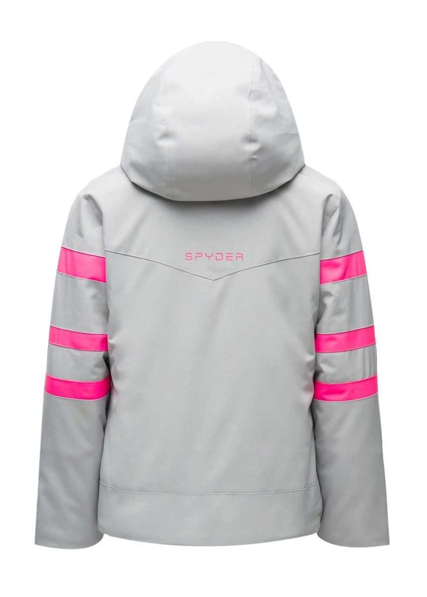 Girls Podium Jacket Spyder Girls Podium Jacket -Winter Kids Clothing Store 195046 silver 2