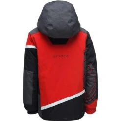Spyder Mini Challenger Jacket - Boy's -Winter Kids Clothing Store 195084 spyn mini chlgr volcano 2