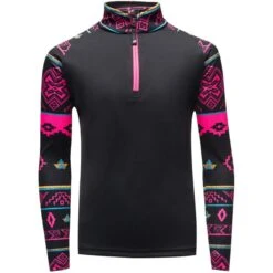 Spyder Girls Surface Zip T-Neck 7 Spyder Girls Surface Zip T-Neck -Winter Kids Clothing Store 196052 spyn surface zt sweater weather print l