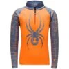 Spyder Maze Zip T-Neck - Youth Boy's