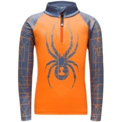Spyder Maze Zip T-Neck - Youth Boy's