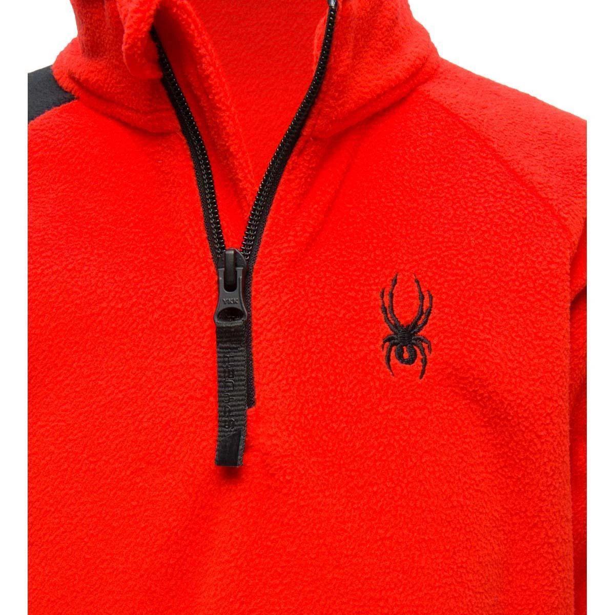 Spyder Mini Speed Fleece Zip T-Neck - Youth Boy's Spyder Mini Speed Fleece Zip T-Neck - Youth Boy's -Winter Kids Clothing Store 196082 spyn mini spd fleece zt volcano 3