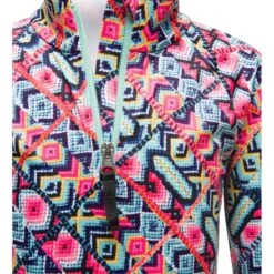 Spyder Toddler Girls Reflect Zip T-Neck -Winter Kids Clothing Store 196096 spyn bitsy rflt zt friends forever pr 3