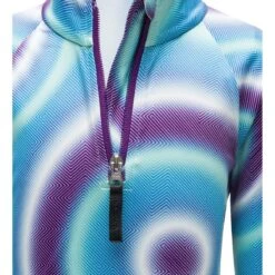 Spyder Toddler Girls Reflect Zip T-Neck -Winter Kids Clothing Store 196096 spyn bitsy rflt zt magic eyes print v 3