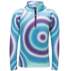 Spyder Toddler Girls Reflect Zip T-Neck -Winter Kids Clothing Store 196096 spyn bitsy rflt zt magic eyes print v l