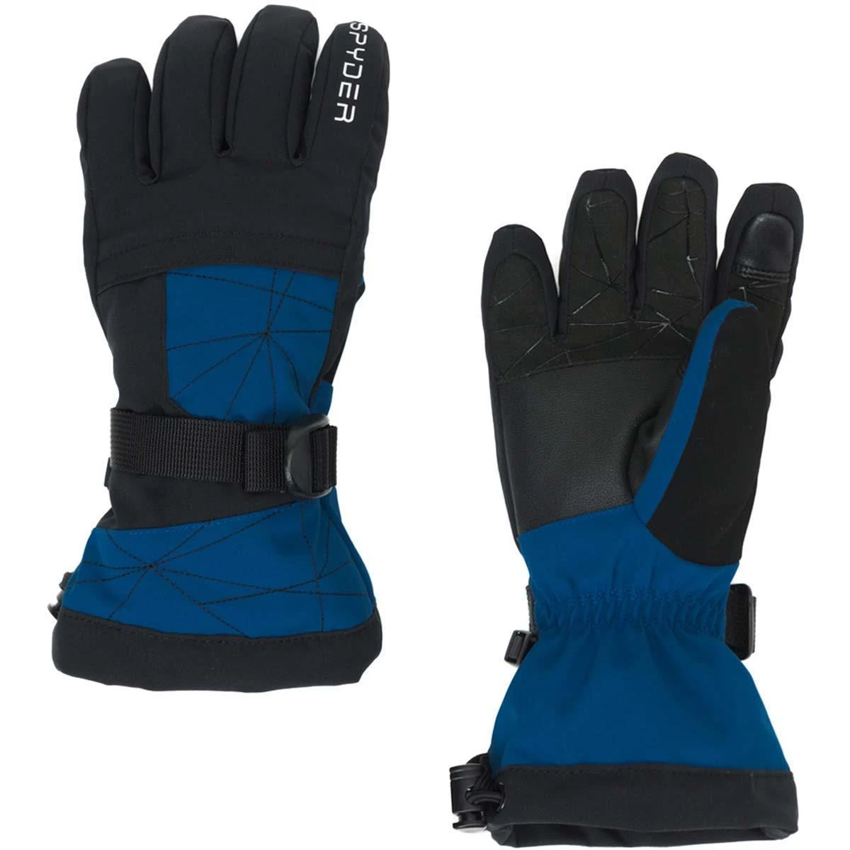 Boys Overweb Ski Glove Spyder Boys Overweb Ski Glove -Winter Kids Clothing Store 197046 spyn overweb glv old glory l