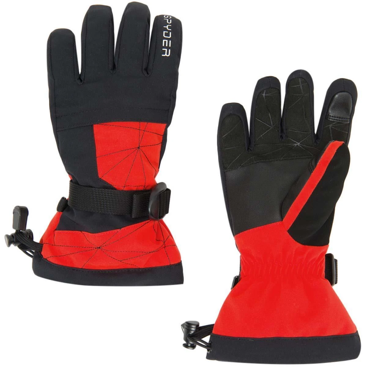 Boys Overweb Ski Glove Spyder Boys Overweb Ski Glove -Winter Kids Clothing Store 197046 spyn overweb glv volcano l