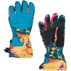 Spyder Girls Synthesis Ski Glove -Winter Kids Clothing Store 197056 spyn syn glv glacier print l