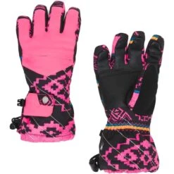 Spyder Girls Synthesis Ski Glove -Winter Kids Clothing Store 197056 spyn syn glv sweater weather pr l