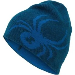 Spyder Boys Reversible Bug Hat -Winter Kids Clothing Store 197160 spyn reves bug hat old glory l