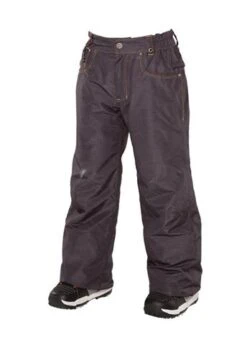 686 BOYS DESTRUCTED DENIM INS PNT (BLACK)