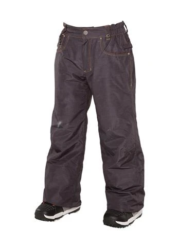 686 BOYS DESTRUCTED DENIM INS PNT (BLACK)