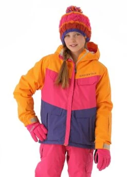 686 Girls Authentic Annex Jacket (Raspberry Colorblock)