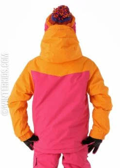 686 Girls Authentic Annex Jacket (Raspberry Colorblock) -Winter Kids Clothing Store 20142015686girlsauthenticannexinsjacketraspberrycolorblockback