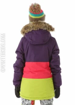 686 F15 Girls Polly Insulated Jacket -Winter Kids Clothing Store 20152016686girlspollyinsulatedjacketvioletcolorblockback