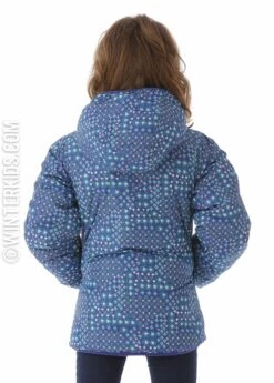 Columbia F15 Girls Dual Front Jacket -Winter Kids Clothing Store 20152016columbiagirlsdualfrontjacketlightgrapepatchworkprintatollback