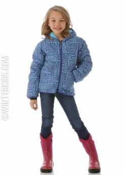 Columbia F15 Girls Dual Front Jacket -Winter Kids Clothing Store 20152016columbiagirlsdualfrontjacketlightgrapepatchworkprintatollf