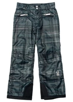 Spyder F15 Girls Vixen Tailored Pant -Winter Kids Clothing Store 20152016spydergirlsvixentailoredpantblackcheckpalidprint 1 4
