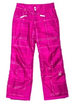 Spyder F15 Girls Vixen Tailored Pant -Winter Kids Clothing Store 20152016spydergirlsvixentailoredpantwildcheckplaidprint 1 4
