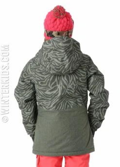 686 Girls Scarlet Insulated Jacket -Winter Kids Clothing Store 20162017686girlsscarletinsulatedjackettigerarmyprintb