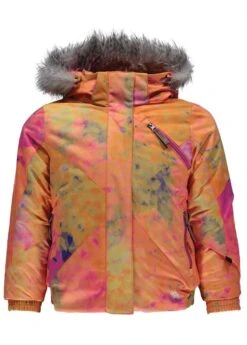 Spyder Bitsy Lola Jacket -Winter Kids Clothing Store 20162017spyderbitsylolajacketmorningskybrytebgumprintbrytebubblegum