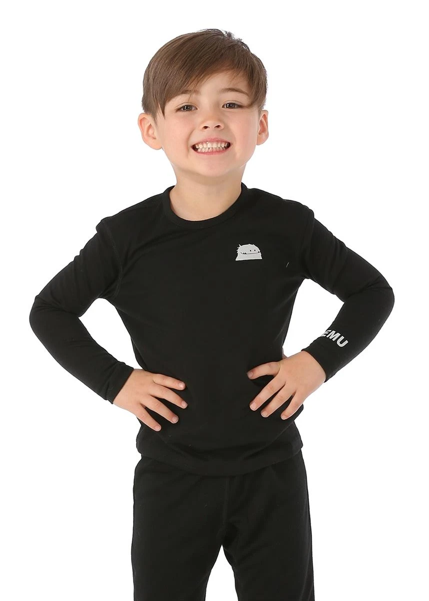 Youth Solid First Layer Long Sleeve Crewneck Youth Solid First Layer Long Sleeve Crewneck -Winter Kids Clothing Store 20172018zemubaselongsleeve bottomlittle