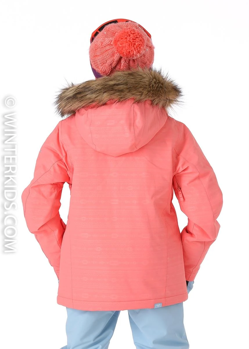 Girls American Pie Girl Embossed Jacket Roxy Girls American Pie Girl Embossed Jacket -Winter Kids Clothing Store