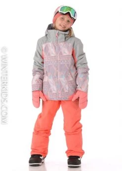 Roxy Girls Sassy Girl Jacket -Winter Kids Clothing Store 20182019roxygirlssassyjacketminimalgreym2