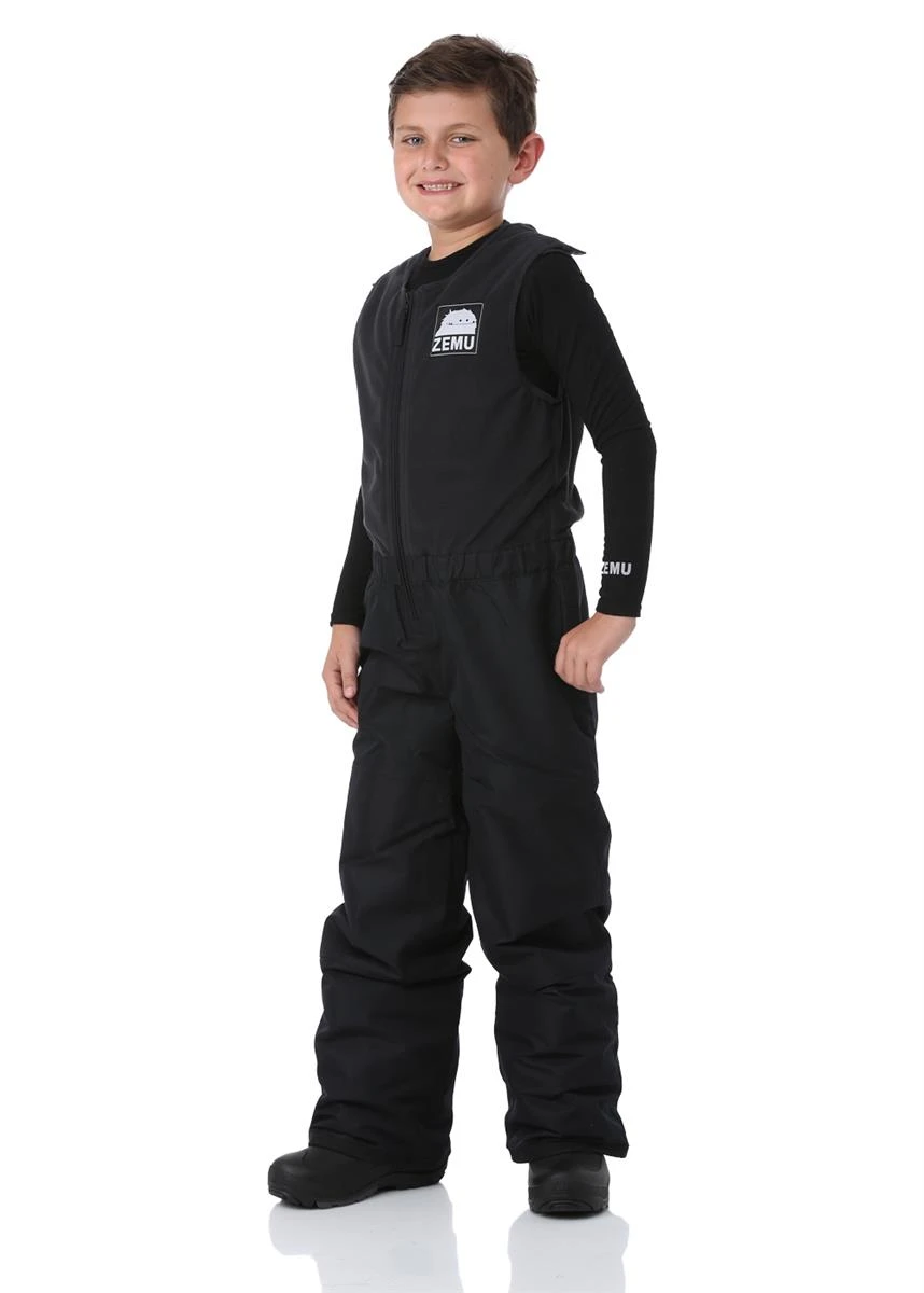 Boys Insulated Everest Snow Bib Pant Boys Insulated Everest Snow Bib Pant -Winter Kids Clothing Store 20182019zemublackbibpant