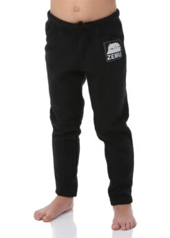 Little Kids Black Fleece Pant