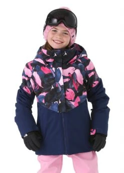 Roxy Frozen Flow Girl Jacket -Winter Kids Clothing Store 20192020roxyfrozenflowgirljacketbluem