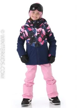 Roxy Frozen Flow Girl Jacket -Winter Kids Clothing Store 20192020roxyfrozenflowgirljacketbluem2