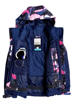 Roxy Frozen Flow Girl Jacket -Winter Kids Clothing Store 20192020roxygirlsfrozenflowergirljacketmedievalblueplumes