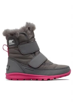 Sorel Childrens Whitney Strap Boot -Winter Kids Clothing Store 20192020sorelchildrenswhitneystrapbootquarryultrapink 1
