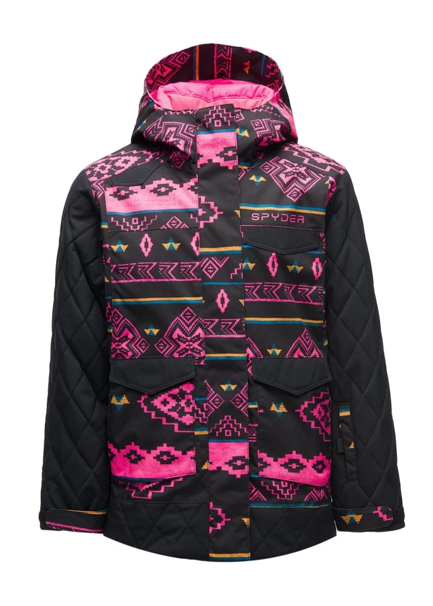 Girls Claire Jacket Spyder Girls Claire Jacket -Winter Kids Clothing Store 20192020spydergirlsclairejacketsweaterweatherprint