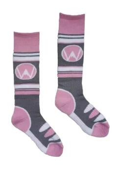 Youth Kicker Padded Ski Sock -Winter Kids Clothing Store 20192020wintersedgeyouthkickerpaddedskisockpink