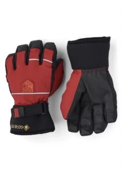 Hestra Junior Gore-Tex Flex 5 Finger Glove -Winter Kids Clothing Store 2122 hestra juniorgoretexflex5fingerglove red