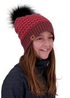 Obermeyer Girls Tucson FF Pom Beanie 5 Obermeyer Girls Tucson FF Pom Beanie -Winter Kids Clothing Store 2122 obermeyer girlstucsonffpombeanie waitup2