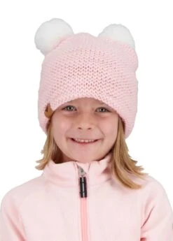 Obermeyer Toddler Glen FF Pom-Pom Beanie -Winter Kids Clothing Store 2122 obermeyer toddlerglenffpompombeanie pinklight