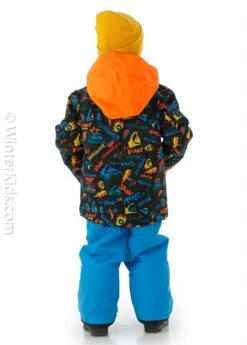Quiksilver Toddler Little Mission Jacket -Winter Kids Clothing Store 2122 quiksilver toddlerlittlemissionjacket trueblackskifunm3