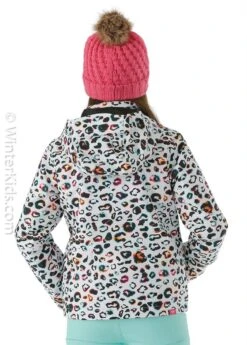 Roxy Jetty Girl Jacket -Winter Kids Clothing Store 2122 roxy jettygirljacket brightwhiteleopardm3