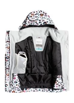 Roxy Jetty Girl Jacket -Winter Kids Clothing Store 2122 roxy jettygirljacket brightwhiteleopsgirl3