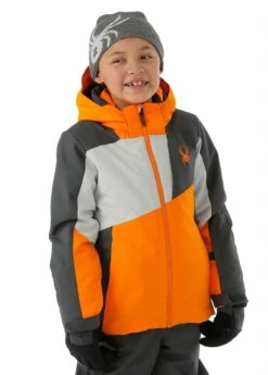Spyder Boys Ambush Jacket -Winter Kids Clothing Store 2122 spyder boysambushjacket tangelom