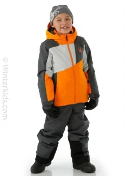 Spyder Boys Ambush Jacket -Winter Kids Clothing Store 2122 spyder boysambushjacket tangelom2