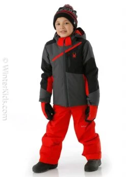 Spyder Boys Challenger Jacket -Winter Kids Clothing Store 2122 spyder boyschallengerjacket blackm2