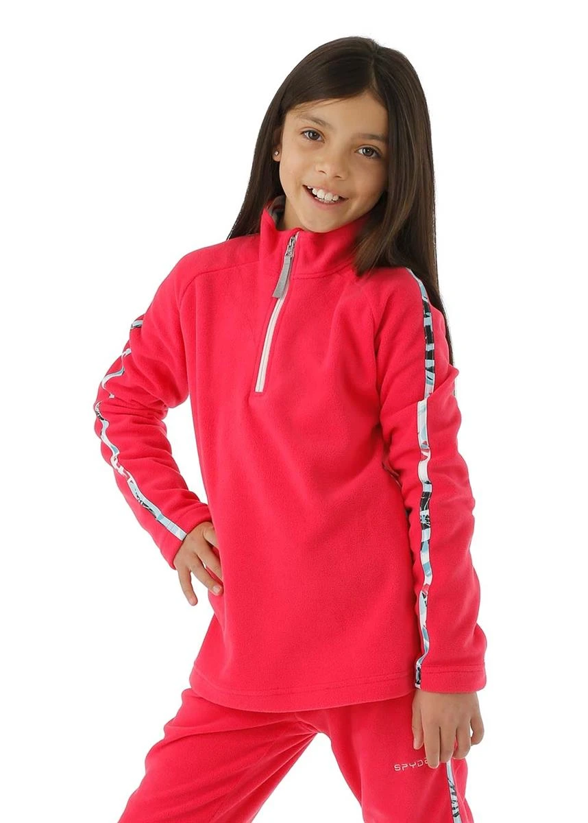 Girls Speed Fleece Zip T-Neck Spyder Girls Speed Fleece Zip T-Neck -Winter Kids Clothing Store 2122 spyder girlsspeedfleeceziptneck cerisem