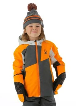 Spyder Toddler Ambush Jacket -Winter Kids Clothing Store 2122 spyder toddlerboysambushjacket noveltygreym