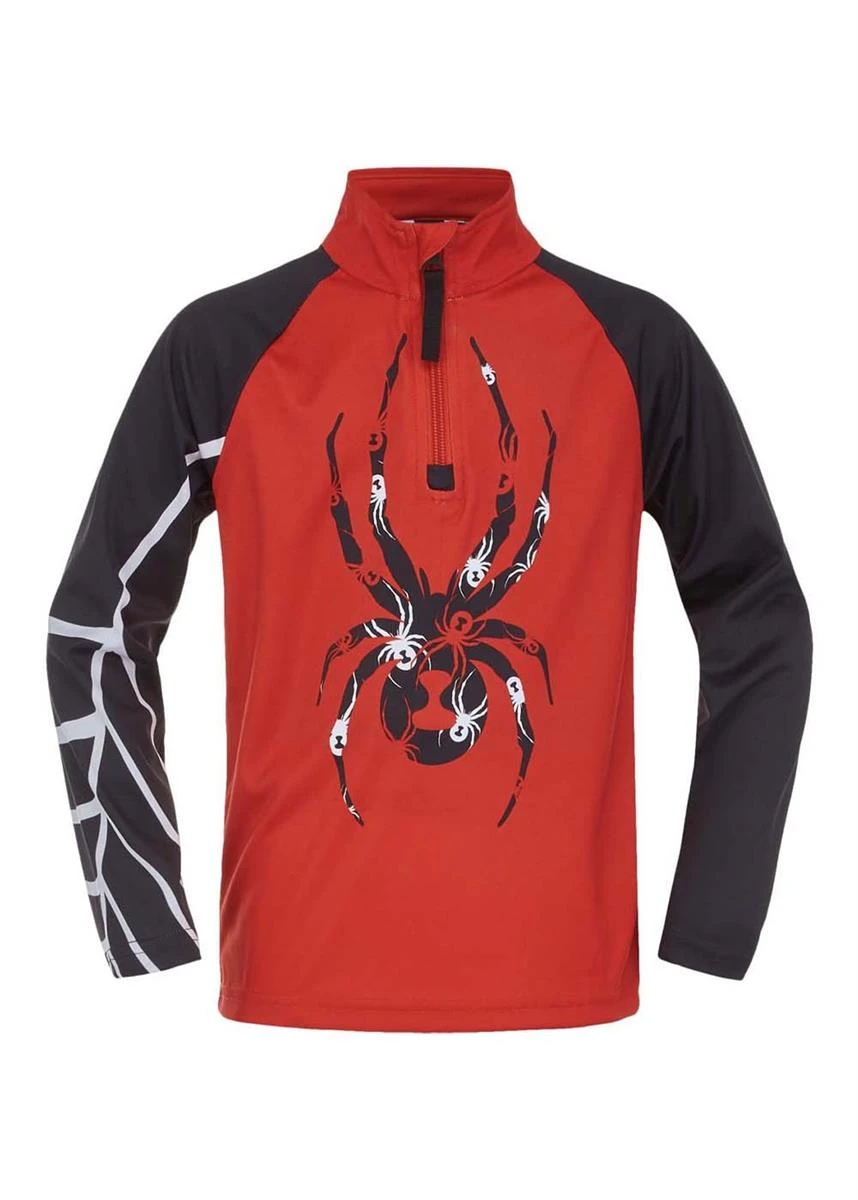 Toddler Boys Bug Zip T-Neck Spyder Toddler Boys Bug Zip T-Neck -Winter Kids Clothing Store 2122 spyder toddlerboysbugziptneck volcano2